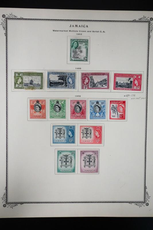 Jamaica 1800s to 1960s Stamp Collection