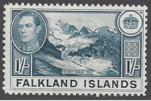 Falkland Is. #91 mint single, Mt. Sugar Top, issued 1938