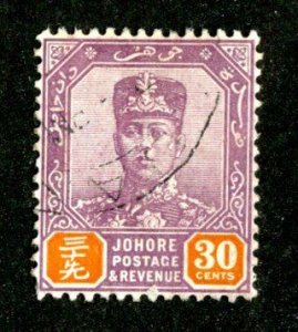 417 BCX  1936 Johore Sc.#114 used cv $15 ( Offers welcome )