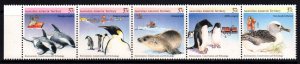 Australian Antarctic Territory 1988 Environment Conservation MNH Strip SG 79-83