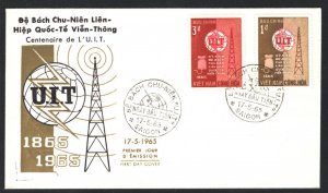 VIETNAM FDC *UIT CENTENARY* Saigon First Day Cover 1965{samwells-covers}KA653