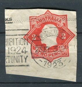 AUSTRALIA; Early 1900s GV fine used Postal Stationary Piece