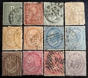 Italy Scott# 24-32, 27a, 31a,27 shade  Used Avg/F Cat $55.75