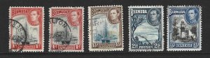 Bermuda Scott #118-121 Mint & Used Mini Lot of 5 Different Stamps 2017 CV $4.30