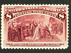 U.S. #236 MINT OG HR