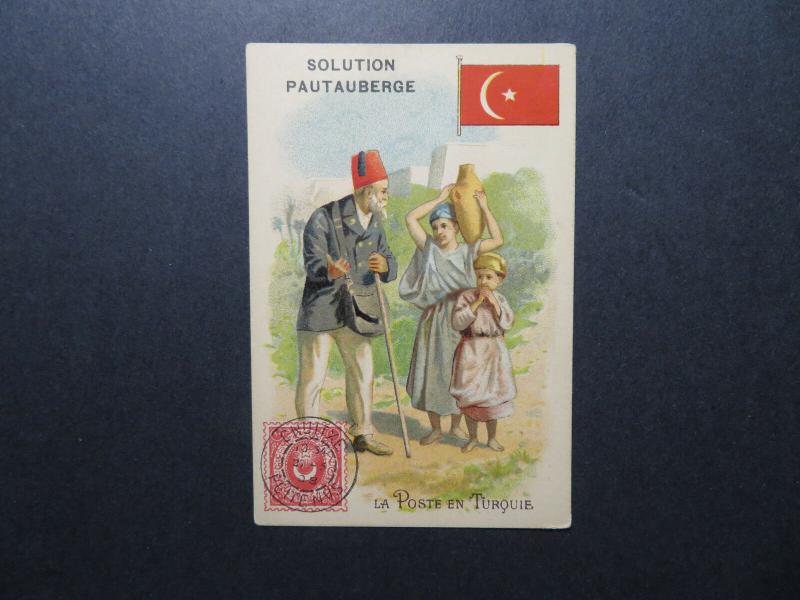 Turkey Stamp on Pautauberge Advert Card Circa 1900 - Z12539