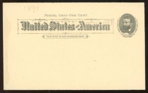 U.S. #UX10 MINT POSTAL CARD