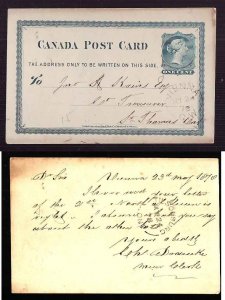 Canada-cover #1771c -1c QV p/c-Elgin Cnty-Vienna,CW single broken circle-My 24 1