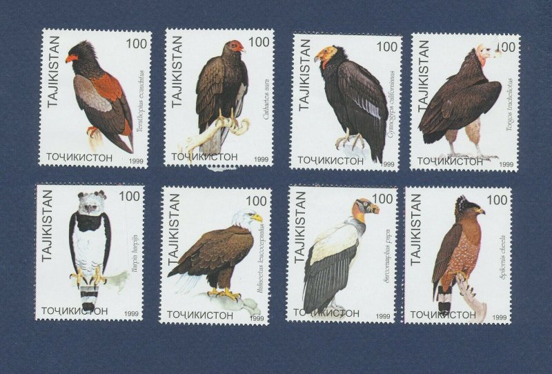 TAJIKISTAN - FVF MNH - birds - 1999 