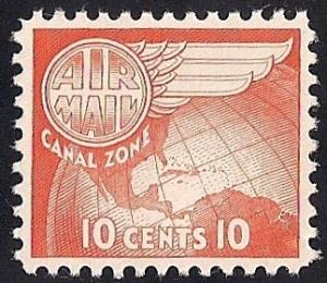 CANAL ZONE C23 10 cents Stamp M OG NH EGRADED SUPERB 98 XXF