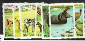 Congo People's Republic; Scott 1008-1014;  1993;  Used