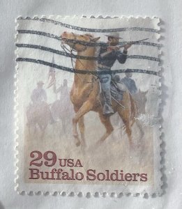 USA 1994 Scott 2818 used - 29c, Buffalo Soldiers