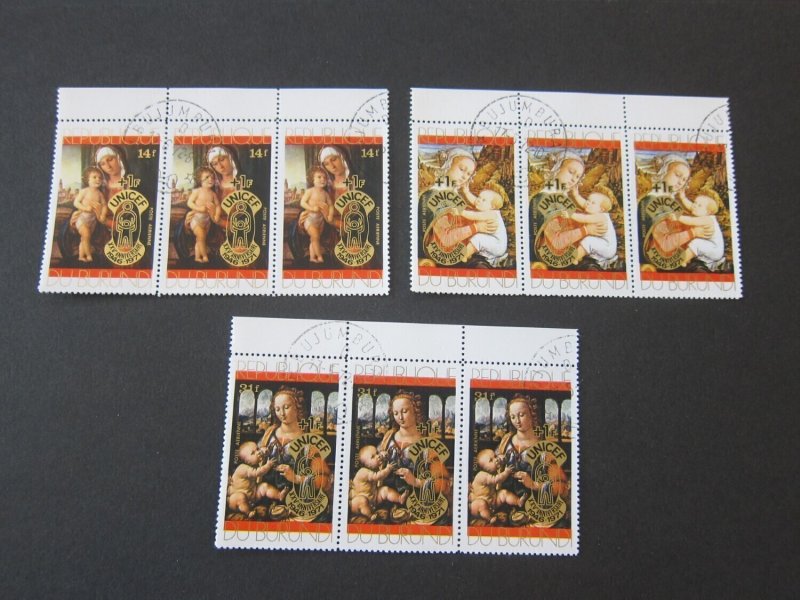 Burundi 1971 Sc B49-51,CB19-21 set(3) MNH CTO