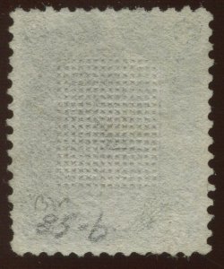 85B Jackson Z-Grill Used Stamp with PSE Cert BZ1655