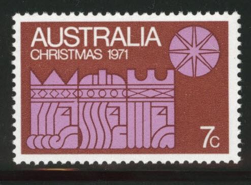  AUSTRALIA Scott 508c MH* 1971 Christmas stamp 