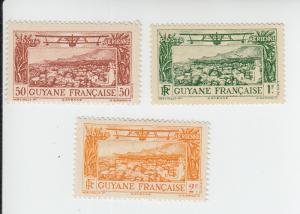 1933 Fr Guiana Aircraft Cayenne (Scott C1-2, C4) MH