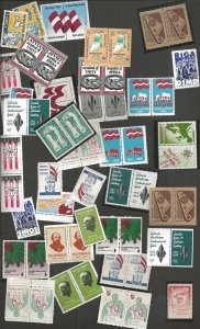 Latvia Youth Scout labels General Gompers Foundation large lot 50+ 