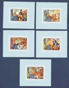 NIGER - Scott 352-3& C269-71 - MNH proofs - US Bicentennial - 1976 