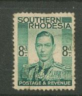 Southern Rhodesia SG 45 Used reverse show light creases