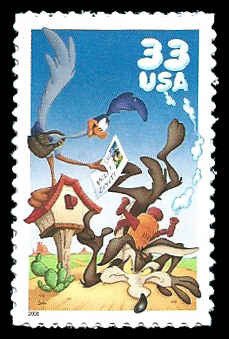 PCBstamps   US #3392a 33c Road Runner/Wile Coyote, MNH, (4)