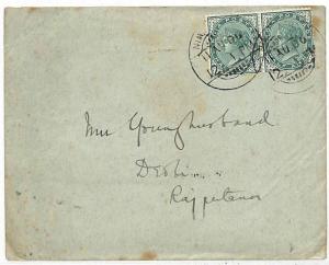EE222 1900 India SIR FRANCIS YOUNGHUSBAND Hand-written Cover TIBET EXPLORER