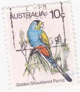 Australia 1980 10c Used Birds GoldenShouldered Parrot