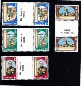Bermuda 1981 MNH Sc 415-8 gutter pairs