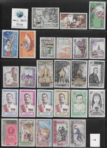 WC1_18432*. LAOS. Clean lot of 1961-1965 cplt. sets & stamps. MVLH