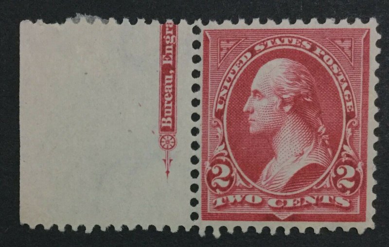 MOMEN: US #267 MINT OG **NH** POST OFFICE FRESH #31132