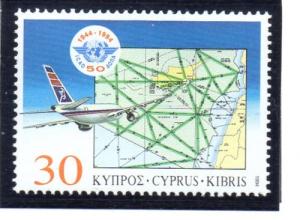 Cyprus Sc 839 1994 50th Anniversary ICAO stamp mint NH