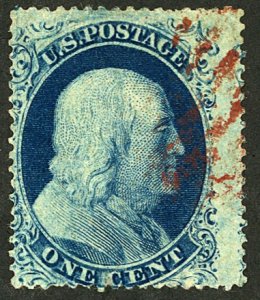 U.S. #22 USED RED CANCEL