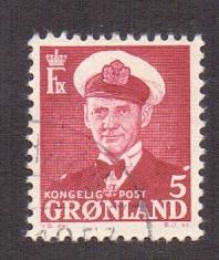 Greenland  #29  used  1950  Frederick IX    5o