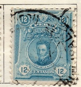 Peru 1909 Early Issue Fine Used 12c. 128644