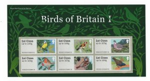 GB 2010 Post & Go Birds of Britain #1 block of 6x 1st pack unmounted mint