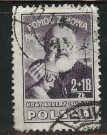 Poland Scott B57 Used semipostal stamp