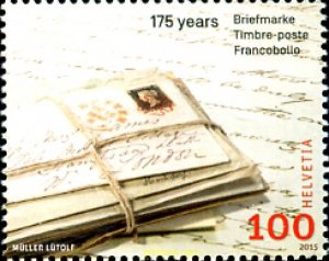 346167 MNH SUIZA 2015 175 ANIVERSARIO DEL SELLO