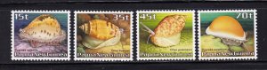 Papua New Guinea stamps #636- 638, MLH, topical, Seashells