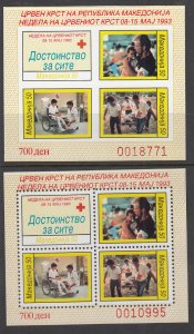 Macedonia RA35a Souvenir Sheets MNH VF