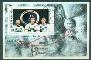 Ras Al Khaima 1972 Mi#MS126 Apollo 14 Space Mission MS CTO