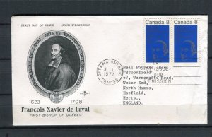 CANADA; 1973 early Illustrated fine used FDC First Day Cover, de Laval