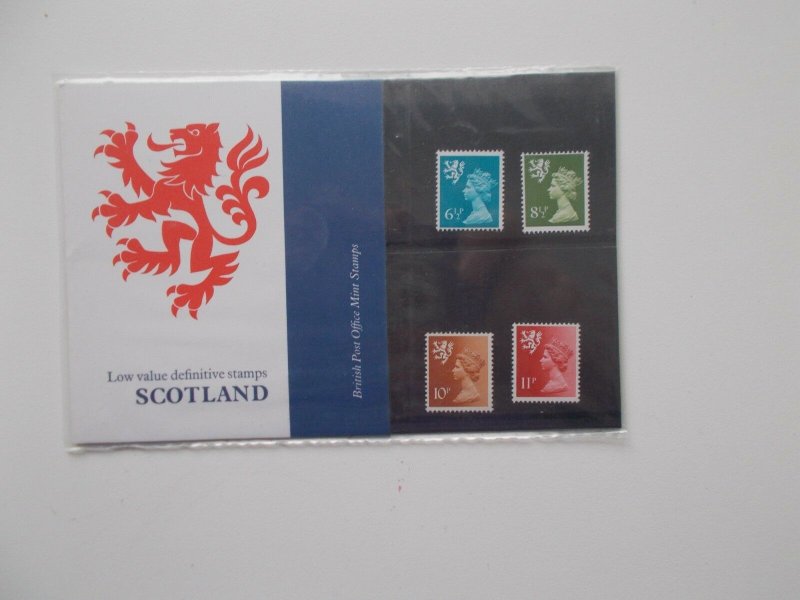 1976 Scotland Machin Regional 6.5p to 11p Original Presentation Pack no.85 U/M