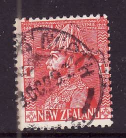 New Zealand-Sc#184-used 1p rose red KGV-1926-