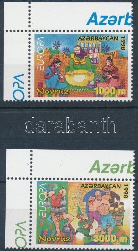 Azerbaijan stamp Europa CEPT national holidays and festivals corner set WS179654