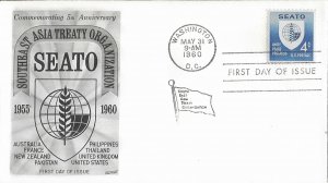 1960 FDC, #1151, 4c NATO, Fleetwood
