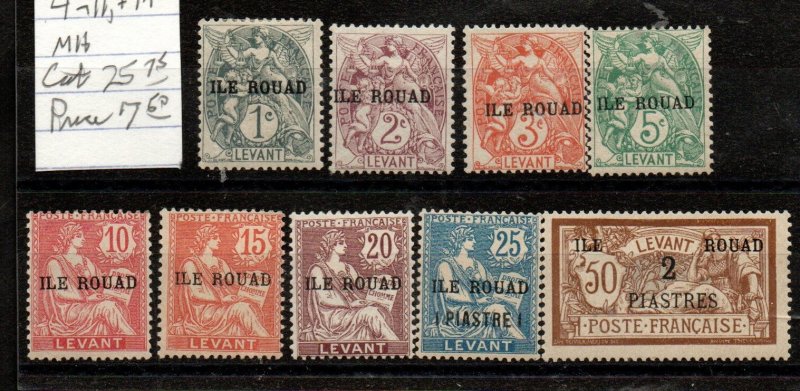 Ile de Rouad 4-11, 14 Mint Hinged