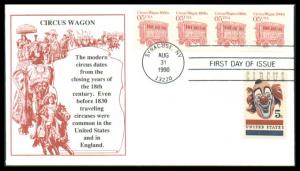 #2452 Circus Wagon 1900s Combo KMC FDC