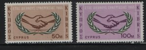 CYPRUS     260-261  MINT HINGED SET