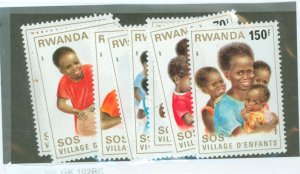 Rwanda #1019-1026  Single (Complete Set)