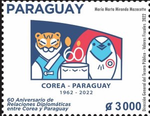 Paraguay 2022 MNH Stamps Diplomatic Relations with Korea Diplomacy