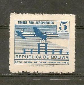 BOLIVIA STAMP MOG  TIMBRE PRO AEROPUERTOS  #BO7